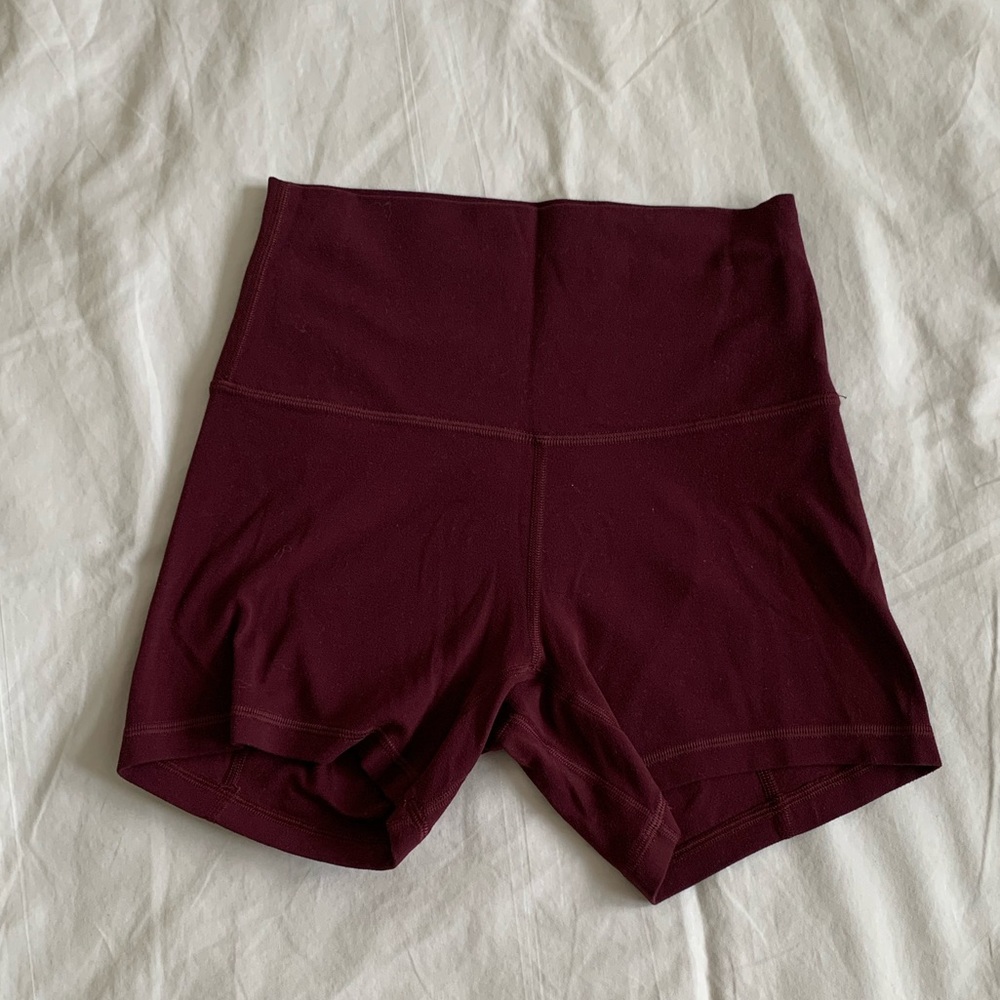 Lululemon 4" align shorts burgundy size 4